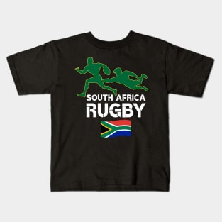 South Africa Flag Rugby Kids T-Shirt